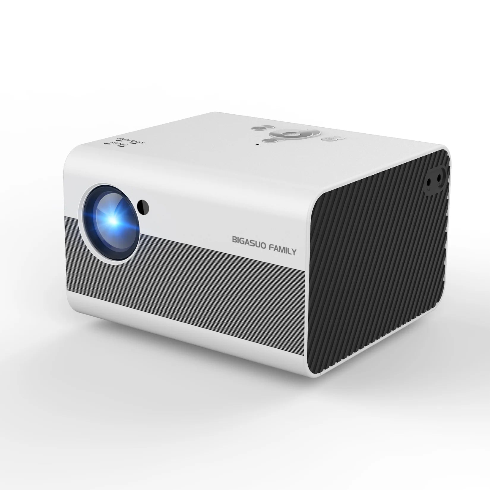 BIGASUO Family 509 Mini Projector [100''Screen Included] - $140