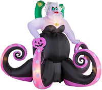 Animated Ursula with Eels Halloween Inflatable by Gemmy - $155