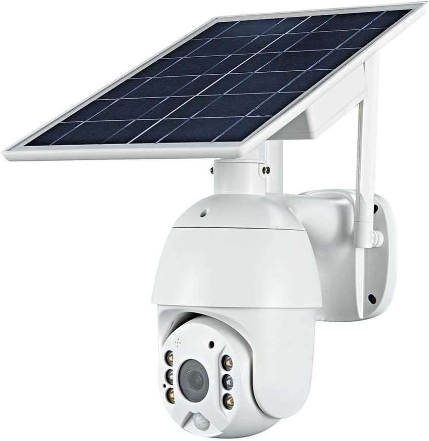 Wireless Rechargeable Battery Solar Powered Outdoor Security Camera (Black) - $60