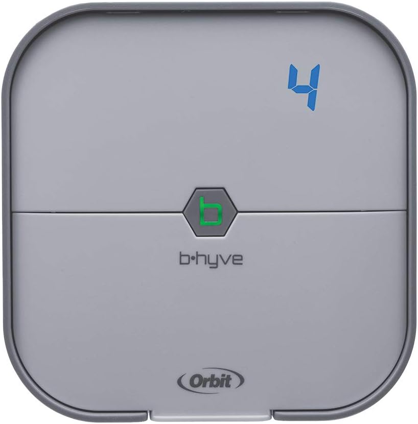 Orbit B-hyve 4-Zone Smart Indoor Sprinkler Controller,Grey - $45