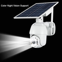 Wireless Rechargeable Battery Solar Powered Outdoor Security Camera (Black) - $60