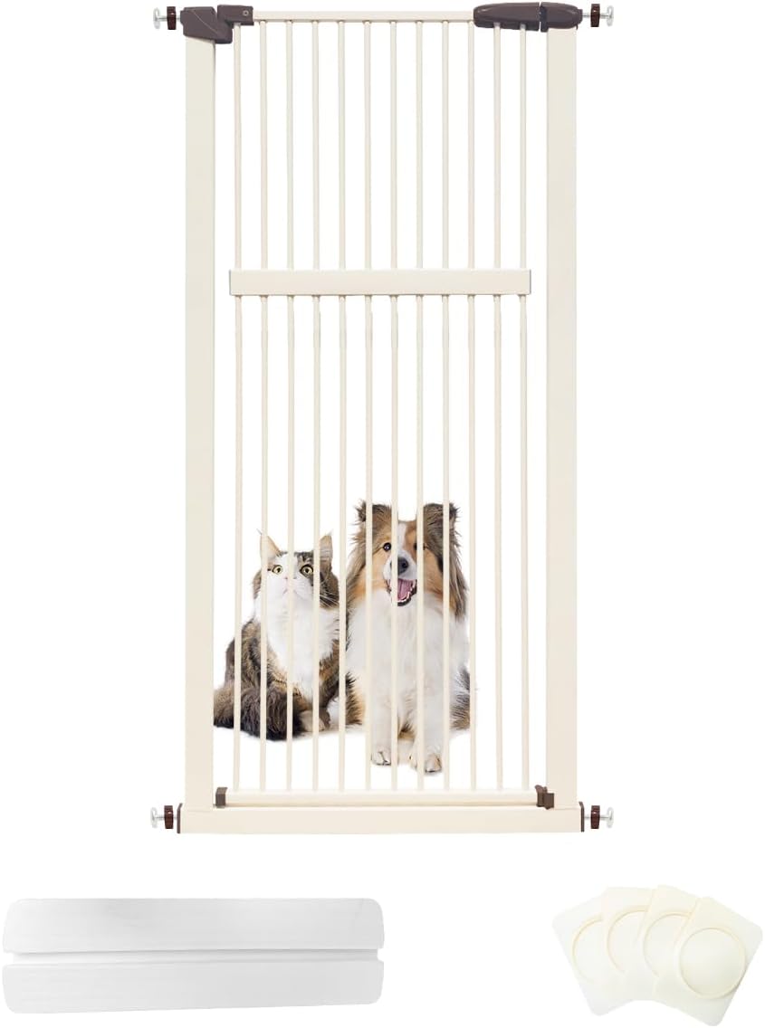 Lumizone Extra Tall Pet Gate 55.12" High Pressure Mounted 30.12"-34.05" - $95