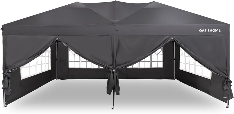 OASISHOME Pop-up Gazebo Instant Portable Canopy Tent 10'x20' - $120