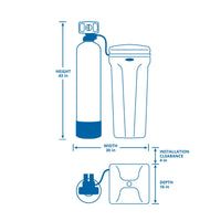 Aquasana SimplySoft 40,000 Grain Water Softener - Whole House Hard Water Reduction - $480