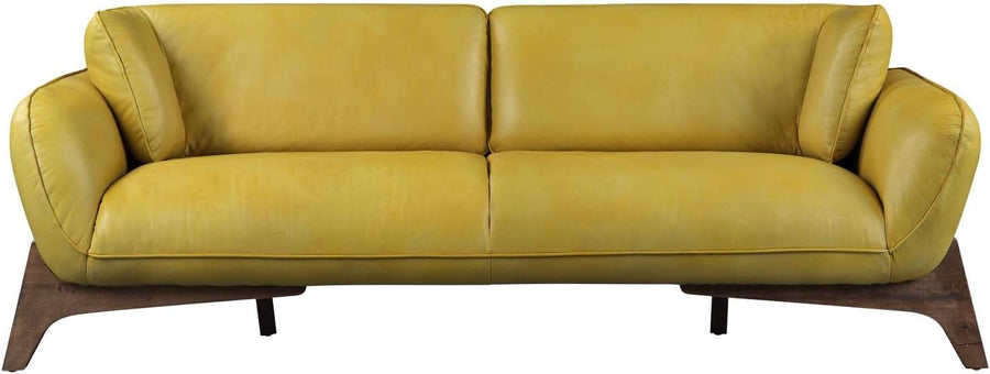 ACME Furniture Pesach Sofas, Mustard Leather - $1500