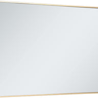 Elegant Decor Metal Frame Rectangle Mirror 30 inch in Brass - $130