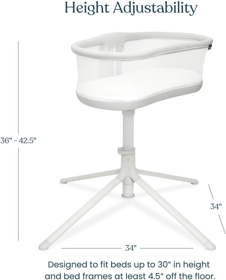 HALO BassiNest Swivel Sleeper 3.0 – Over-Bed Baby Bassinet with 360 Rotation - $190