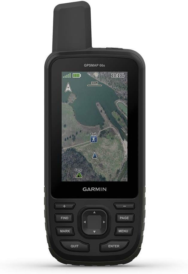 Garmin GPSMAP 66s, Handheld Hiking GPS with 3” Color Display (Renewed) - $180