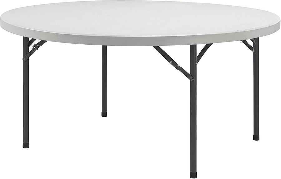 Lorell Banquet Folding Table, 60", Platinum/Gray - $155