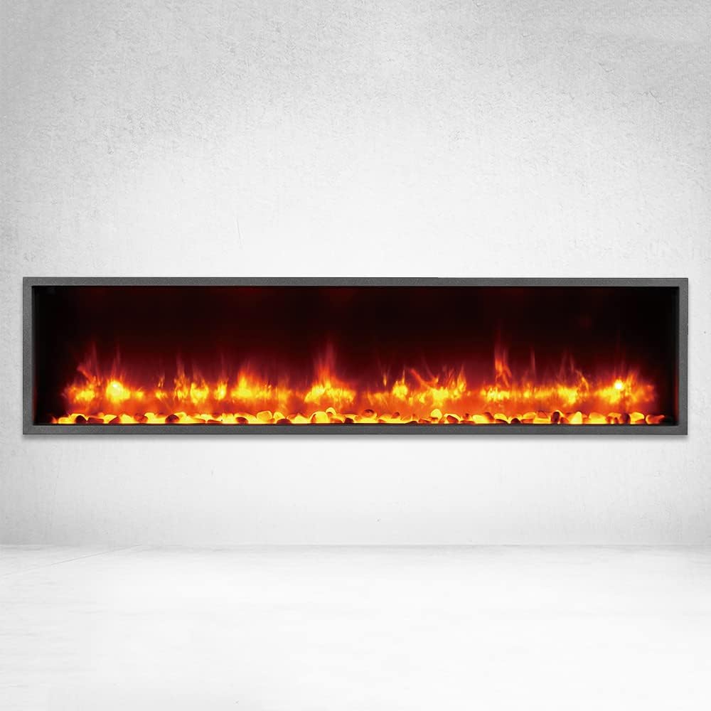 Dynasty Harmony 55 Inch Electric Fireplace - Modern, Linear Design - $900