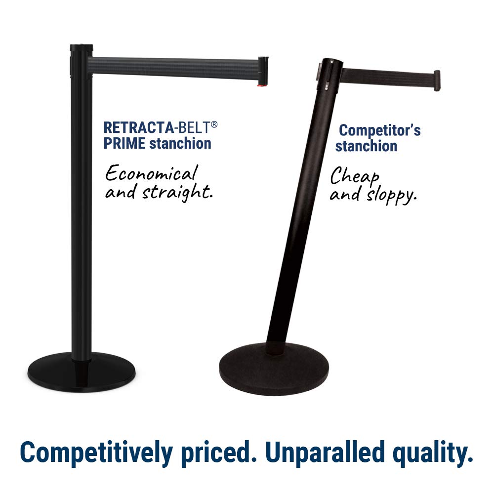 Retractable Belt Barrier 2pk, 40” Tall Crowd Control Stanchion Post - $70