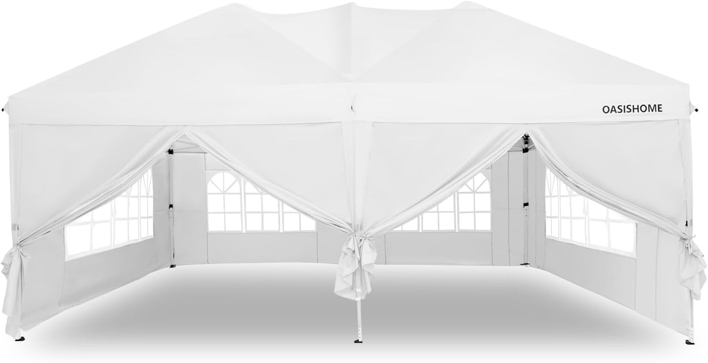 OASISHOME Pop-up Gazebo Instant Portable Canopy Tent 10'x20' - $130