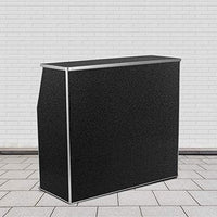 Flash Furniture Amara 4' Black Marble Laminate Foldable Bar - $215