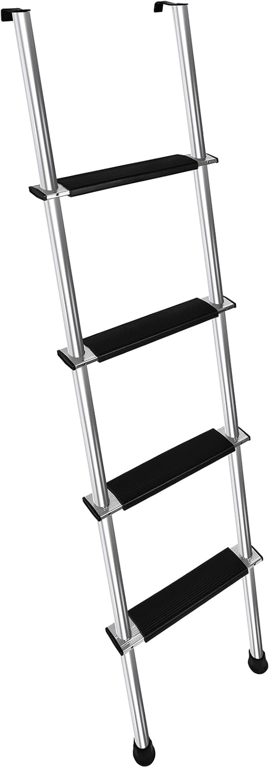 62" RV Bunk Ladder, 4 Step Integrated Aluminum Camper Bunk Bed Ladder, Sliver - $55