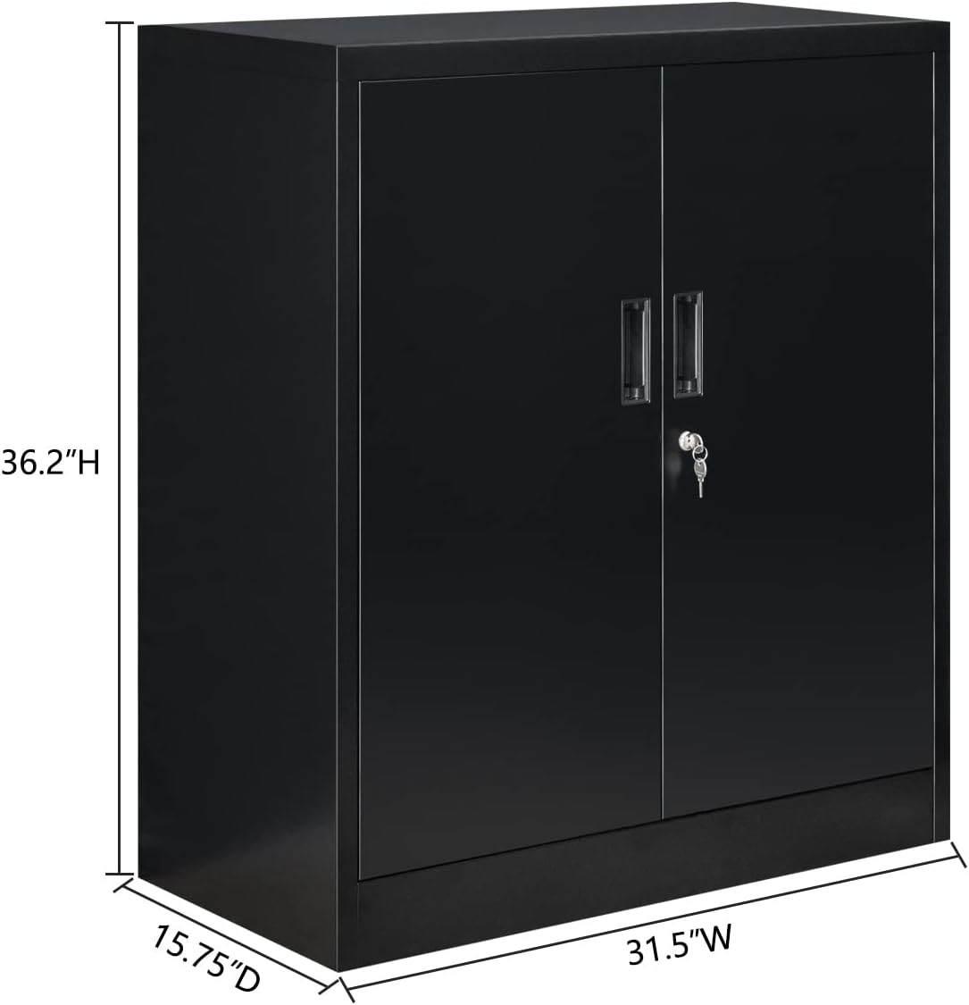 CJF Metal Storage Cabinets with Shelves and Doors - $90