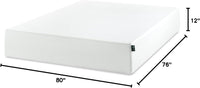 ZINUS 12 Inch Green Tea Memory Foam Mattress [New Version], King - $230