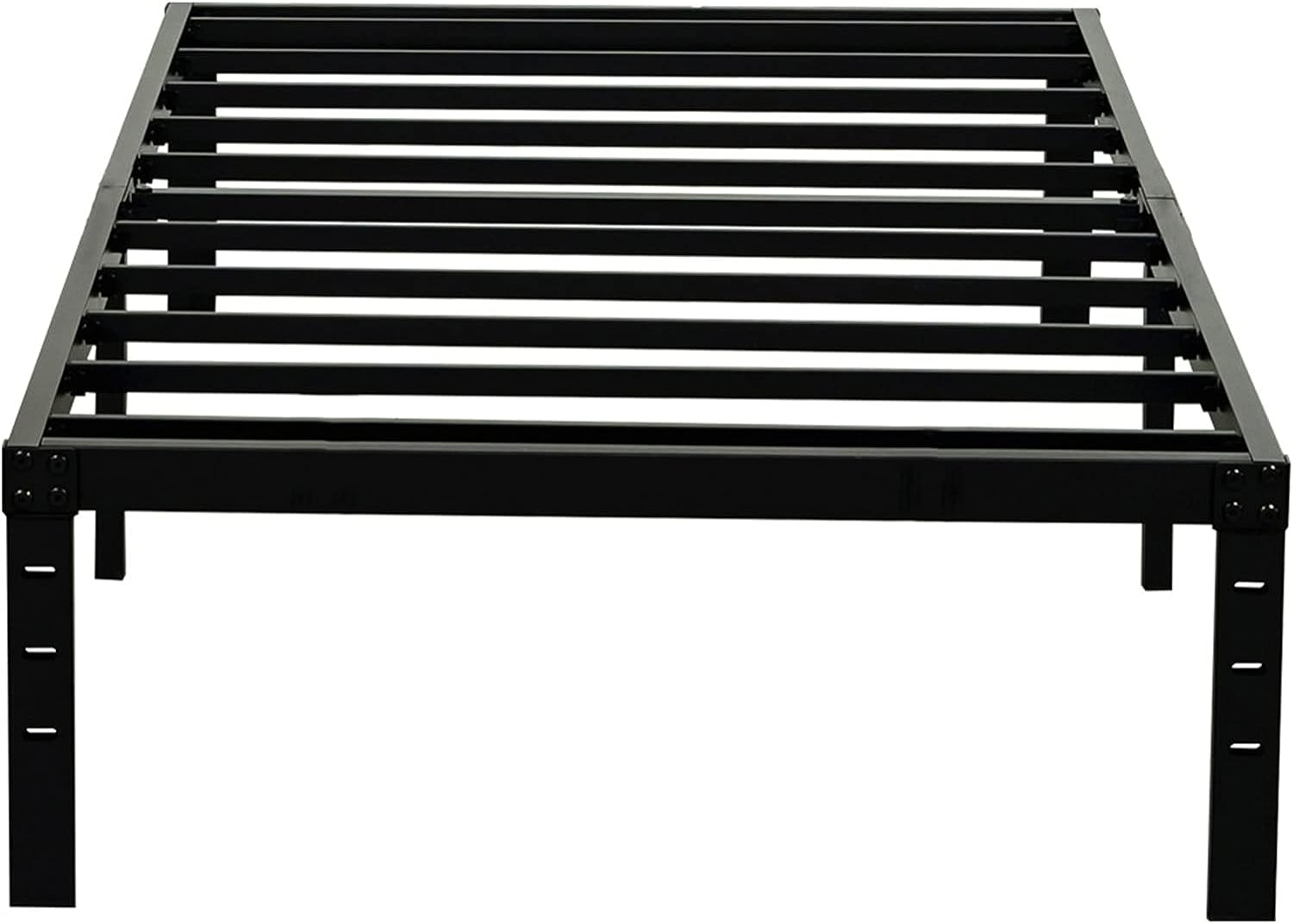 Wulanos Twin Size Bed Frame, 3500lbs Heavy Duty Metal Platform, Black - $50