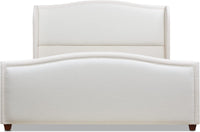 Jennifer Taylor Home Carmen Upholstered Wingback Panel Bed Frame, King - $530