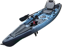 12' Pedal Fin Drive Powered Fishing Kayak (Missing flap pedal system) - $720