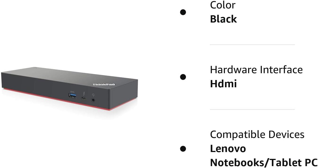 Lenovo ThinkPad Thunderbolt 3 Dock Gen 2 135W (40AN0135) - $190