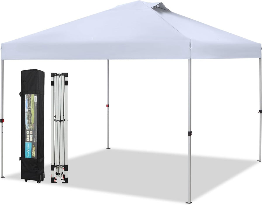 Canopy Tent Pop Up 10x10 ft, Outdoor Patio Portable Commercial Canopies - $60