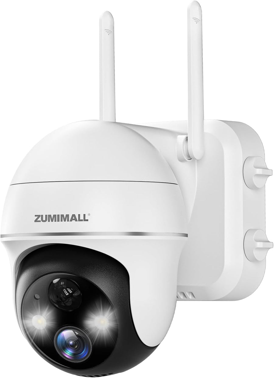 ZUMIMALL Security Cameras Wireless Outdoor WiFi with 360° PTZ - $60