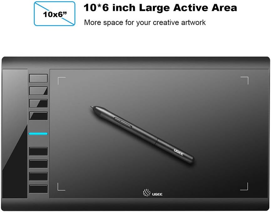 UGEE M708 USB Wired Digital Graphics Drawing Pen Tablet - $30