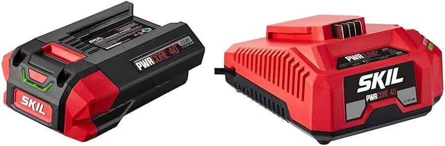 Skil PWRCore 40 2.5Ah 40V Lithium Battery & PWRJump 40 150W 40V Charger Bundle - $85