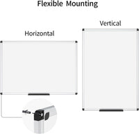 VIZ-PRO Magnetic Whiteboard/Dry Erase Board, 48 X 36 Inches, Silver Aluminium Frame - $35