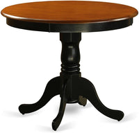 East West Furniture ANT-BLK-TP Antique Kitchen Dining Table, 36x36 Inch - $75