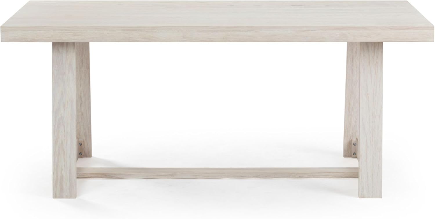 Plank+Beam 72 Inch Farmhouse Dining Table, Large Wooden Rectangular Dinner Table - $250