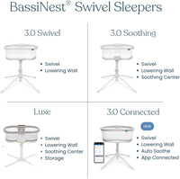 HALO BassiNest Swivel Sleeper 3.0 – Over-Bed Baby Bassinet with 360 Rotation - $190