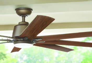 Kensgrove 72 in. Integrated LED Indoor/Outdoor Espresso Bronze Ceiling Fan - $155