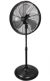 Commercial Electric Adjustable-Height 20 in. Shroud Oscillating Pedestal Fan - $60