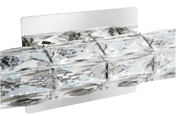 Keighley 18 in. Integrated LED Chrome Bathroom Vanity Light Fixture - $80