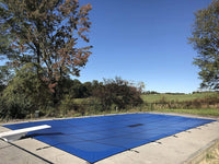 WaterWarden Premium Pool Safety Cover for 16’ x 26’ In-Ground Pool, Solid Blue - $435