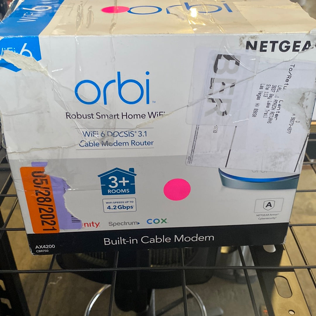 Netgear ORBI Wifi 6 DOCSIS 3.1 Mesh (CBR750-100NAS)