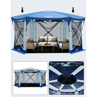 DEERFAMY Pop Up Gazebo Camping Tent with Starry Sky 11.5x11.5 - $260