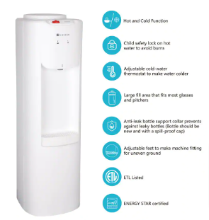 Glacier Bay White Top Load Water Dispenser - $80