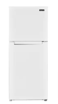 Magic Chef 10.1 cu. ft. Top Freezer Refrigerator in White (Slightly Dented) - $240