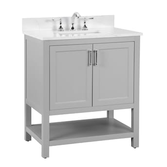 Style Selections Keary 37-in Light Grey Undermount Single Sink Bath Vanity with Top - $435