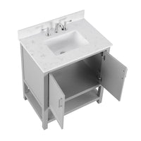Style Selections Keary 31-in Light Gray Undermount Single Sink Bath Vanity with Top - $410
