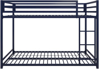 DHP Miles Low Metal Bunk Bed Frame for Kids, With Built-in Ladder - $120