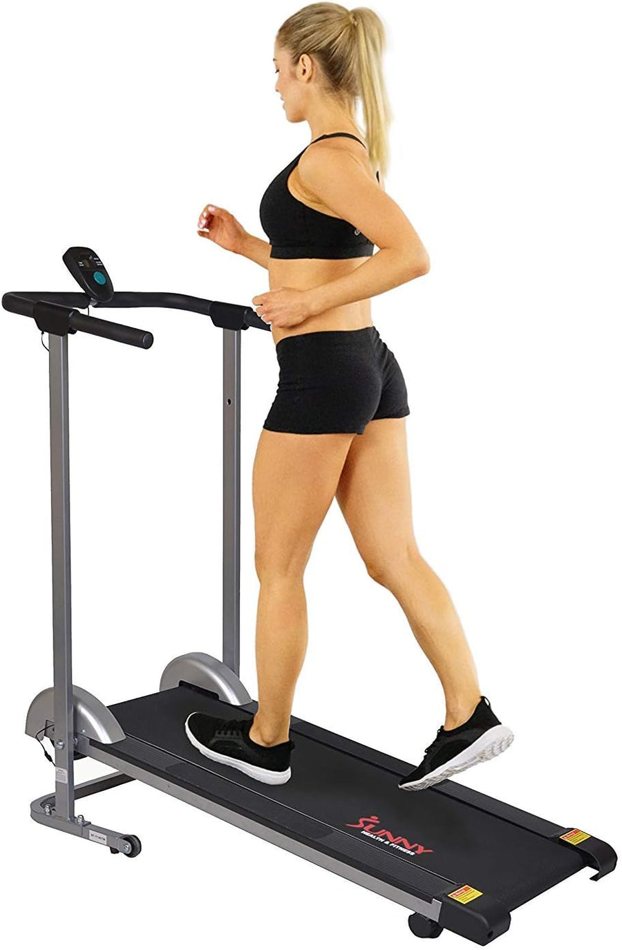 Sunny Health & Fitness SF-T1407M Foldable Manual Walking Treadmill, Gray - $120