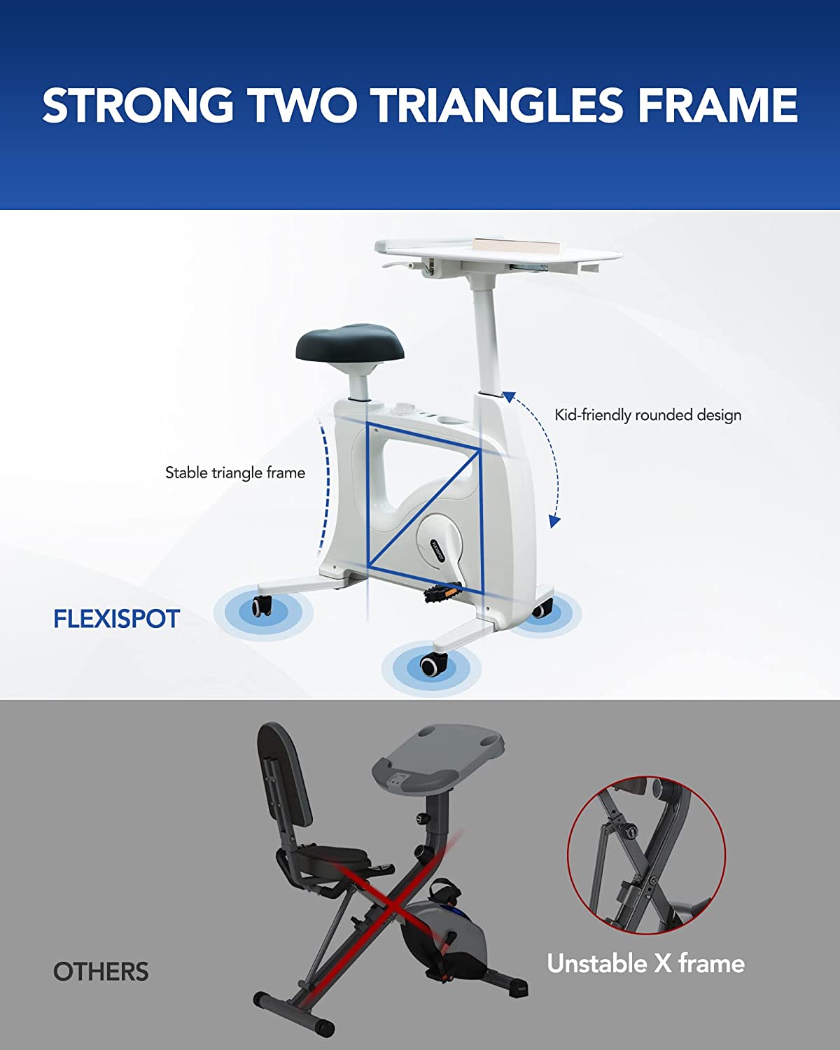 FlexiSpot Desk Bike Chair Home Office Workstation - $240