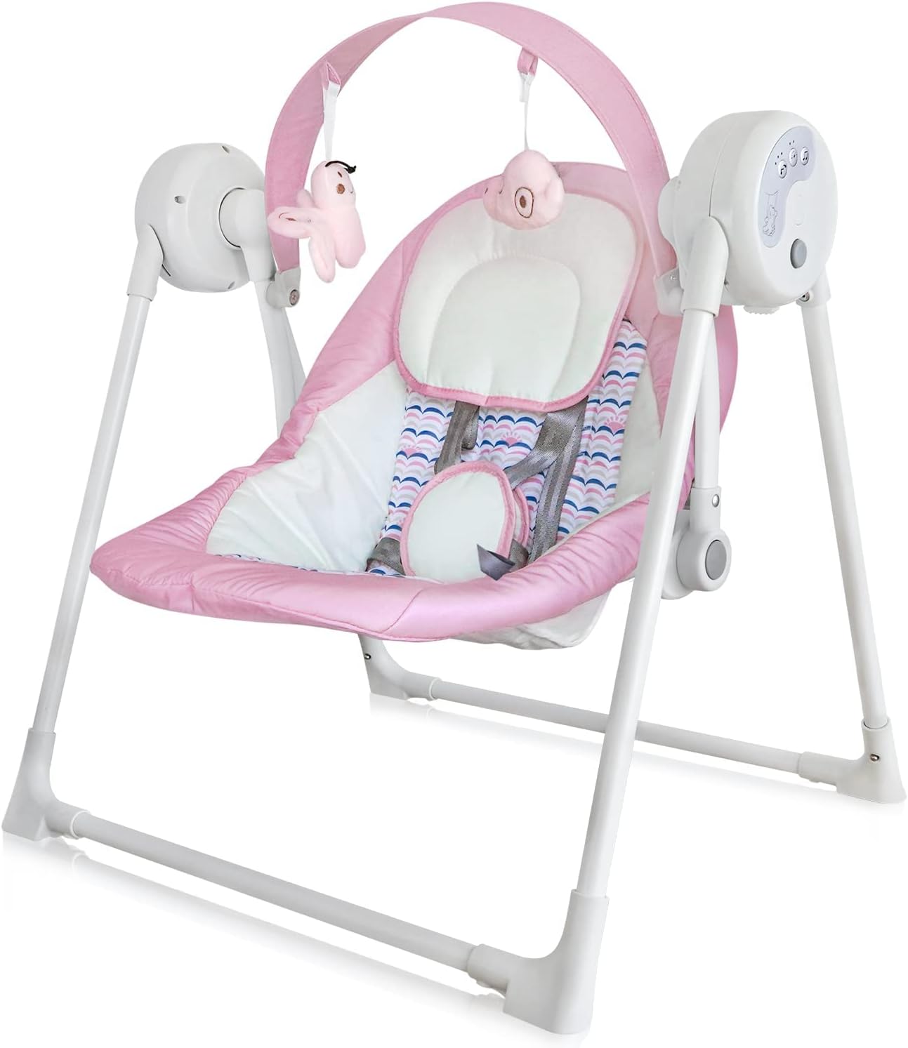 Pink baby on sale swing chair