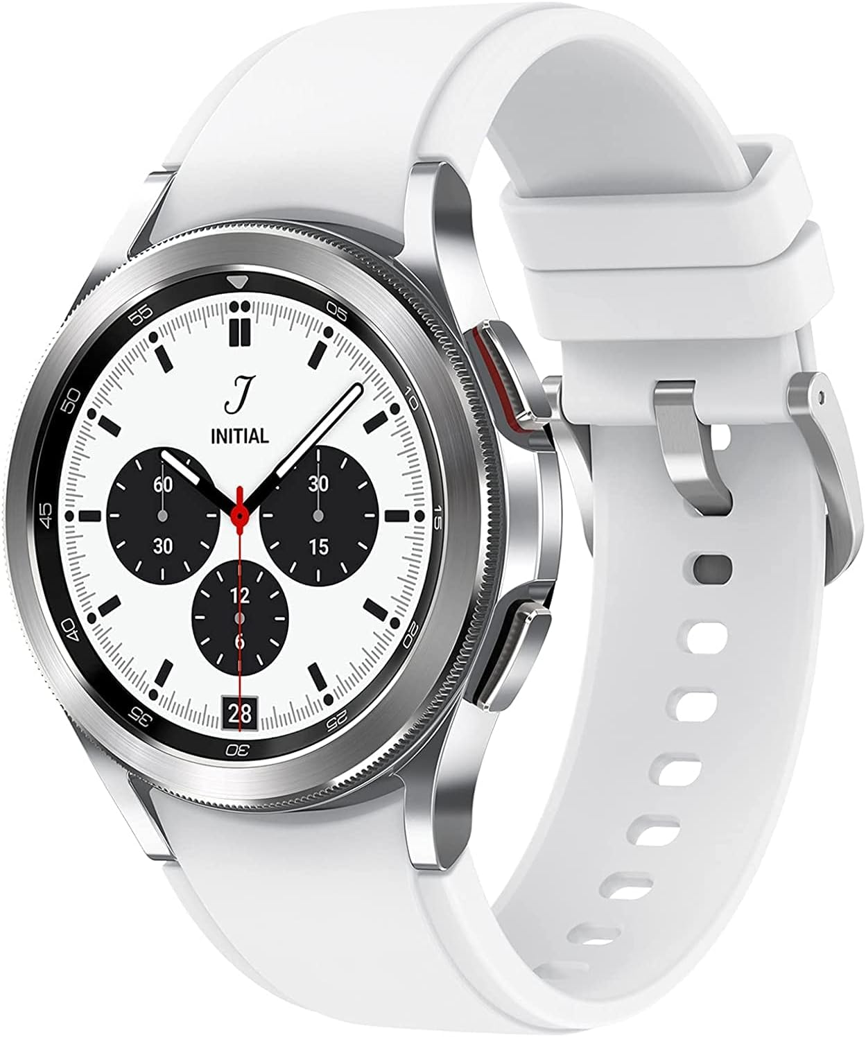 Samsung - Galaxy Watch4 Classic Stainless Steel Smartwatch 42mm BT - Silver - $210