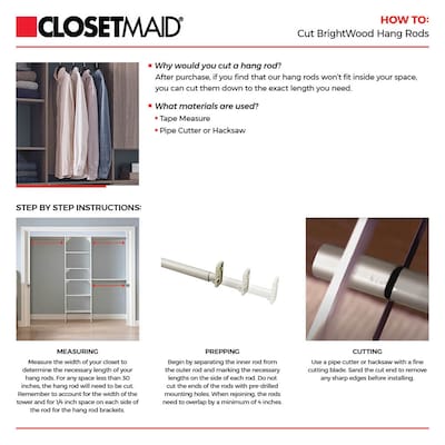 ClosetMaid Style+ Chocolate Hanging Wood Closet Corner System with (2) 16.97 in. W Towers, 2 Corner Shelves and 2 Corner Rods, Brown