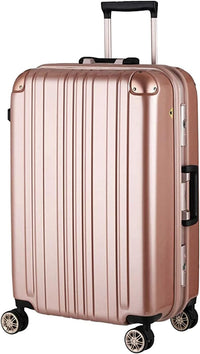 Aluminum Frame Hardside Luggage, 29 inch, Rose Gold - $149