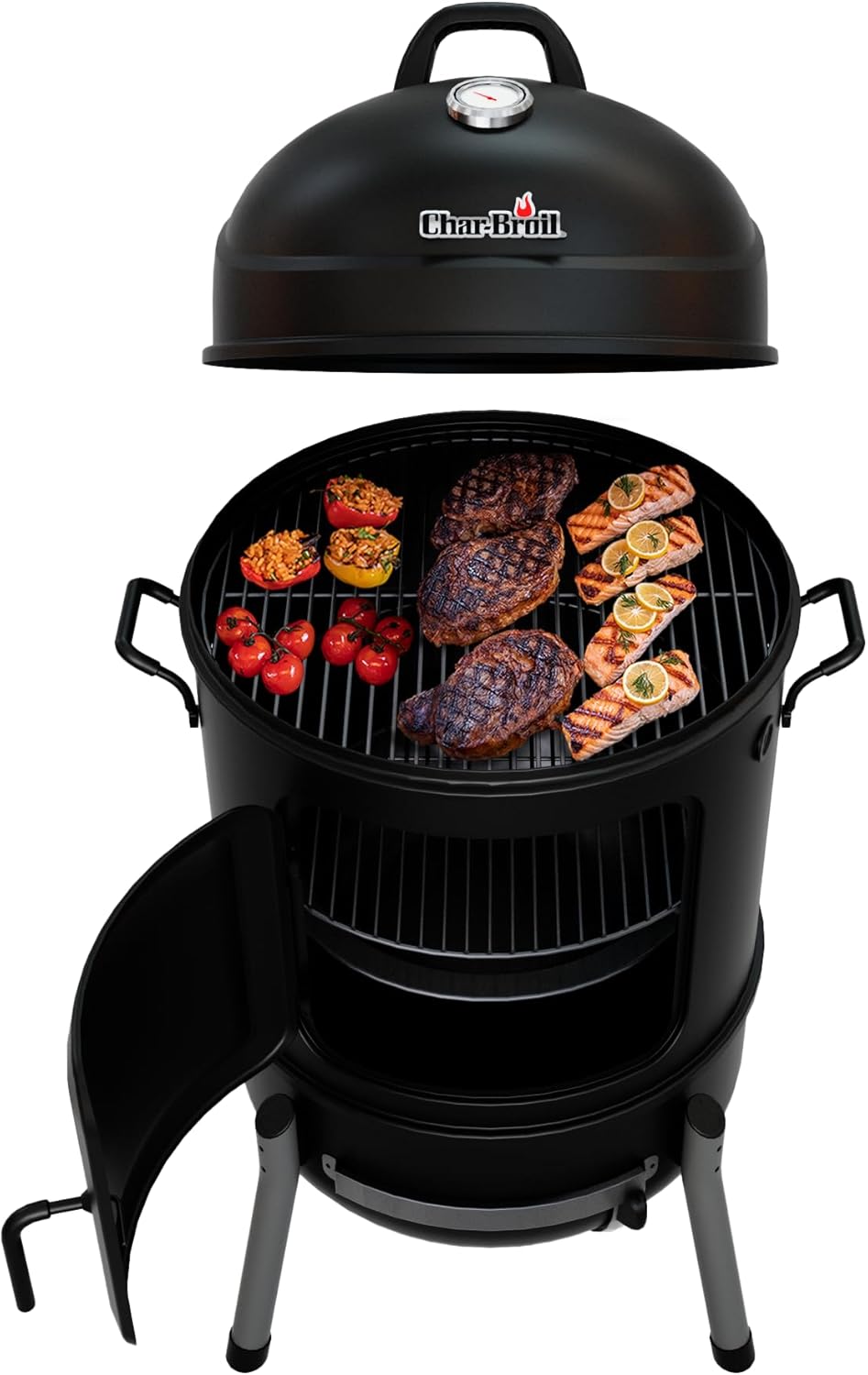 Char-Broil 20" Bullet Charcoal Smoker, Black - 18202076 - $150